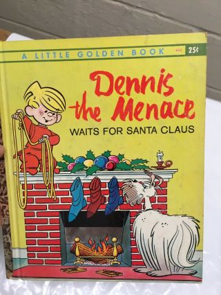 Dennis The Menace Waits For Santa Claus " A " Printing Little Golden Book 432