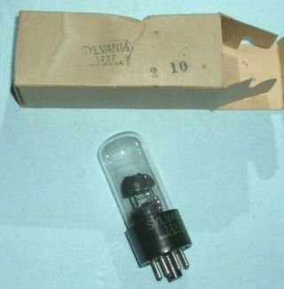 One Boxed Type 1237 Full Wave Rectifier Vacuum Tube - American Flyer Power Supply