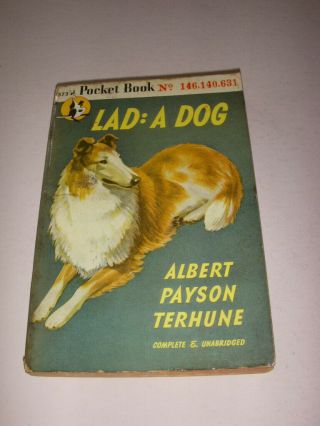 Lad: A Dog By Albert Payson Terhune,  Pocketbook 373,  1946,  Vintage Pb