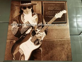 1997 Stevie Ray Vaughan Live Carnegie Hall Vintage Poster 12 X 12 2 Sided Flat
