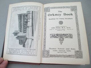 THE ORKNEY BOOK by John Gunn: Scottish Isles / History / Legend Tooled leather 3