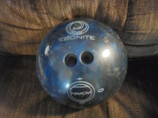Vintage Ebonite Maxim Bowling Ball 13 Lb