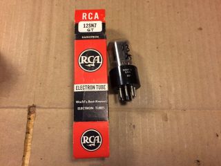 Nos Nib Rca 12sn7gt Black Plate Vacuum Tube 1956 Usa Tests Good Matched Sections