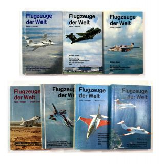 1970s German Observer Books Flugzeuge Der Welt Aircraft Of The World W Green X7