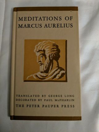 1957 Meditations Of Marcus Aurelius George Long Peter Pauper Press Book Hc