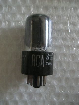 1 X 6sn7 Rca Twin Triode - Smoked Glass - Matched Sections 1950s 2