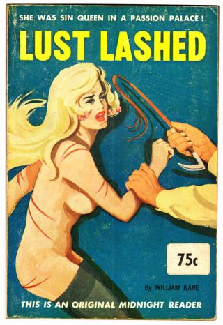 Vintage Lust Lashed Digest Pulp Pb (1963) William Kane Midnight Reader Sleaze