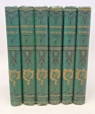 1877 - The Waverly Novels By Sir Walter Scott,  Bart.  - 3 Stories - 2 Volumes Each