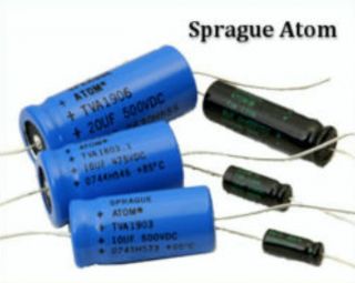 1x Sprague Atom Electrolytic Capacitor 20uf @ 500v