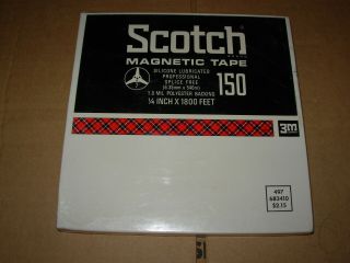 Blank Reel To Reel Tape - Scotch 150 - 1800 Feet 7 Inches - -