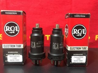 Matched Pair Rca 6f5 Vacuum Tube Nos Hickok