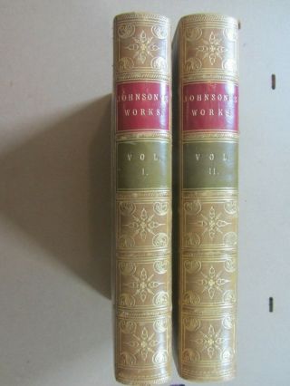 The Of Samuel Johnson 1846 1851 Harper Arthur Murphy Essay 2 Vols Leather