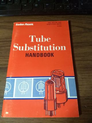 Howard Sams Tube Substitution Book Full Size 1977 Radio Shack