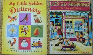 2 Vintage Little Golden Books Let 