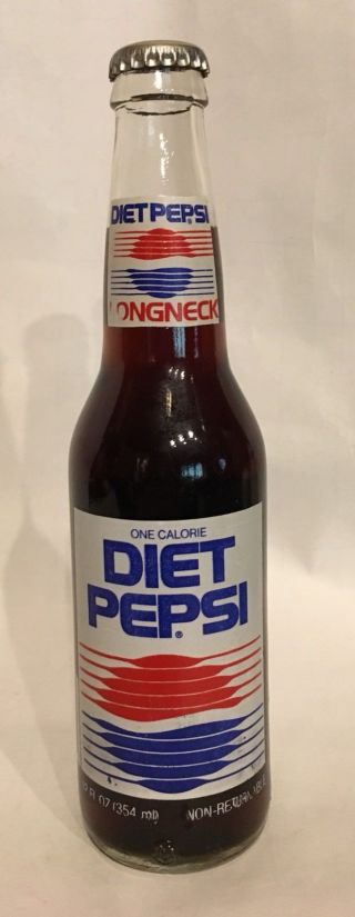 Vintage Diet Pepsi Cola Longneck 12 Oz Bottle