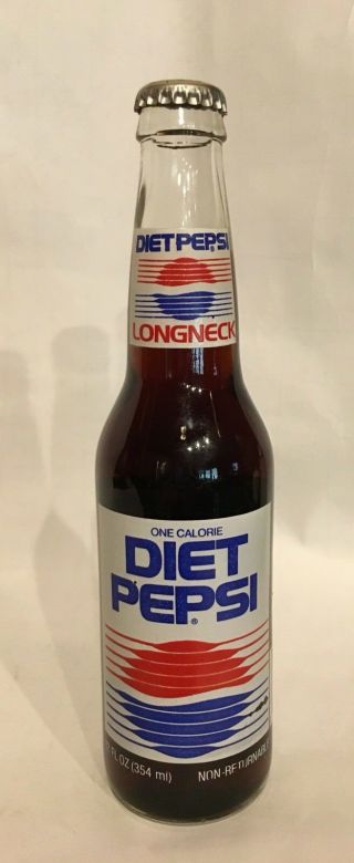 Vintage Diet Pepsi Cola Longneck 12 Oz Bottle 2