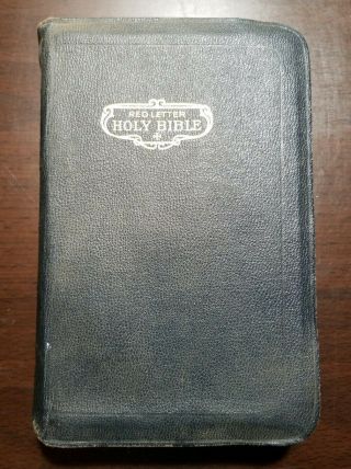 Red Letter The Holy Bible,  1935 Published By A.  J.  Holman Company