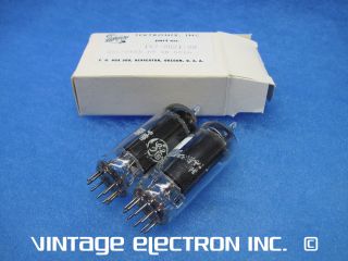 Nos Matched Pair 6cl6 Vacuum Tubes - Ge - Usa - 1960 