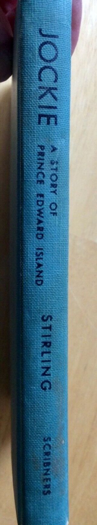 JOCKIE: A Story of Prince Edward Island,  by Lilla Stirling 1951 Hardcover,  VHTF 2