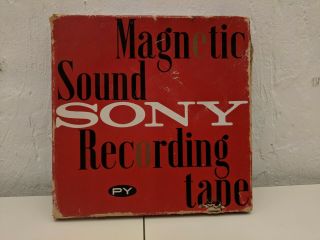 Sony Py - 7 370m Reel To Reel 7 " Magnetic Recording Tape 1/4 Inch Soni - Tape