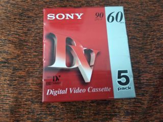 Sony 5 Pack Digital Video Cassette 60 Minutes
