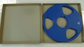 Blue Nab Plastic Take Up Reel To Reel,  Empty Box Reel Master 1/4 " Tape 10.  5 "
