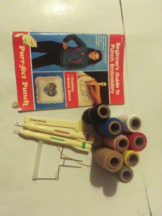 Vintage Pretty Punch & Purr - Fect Punch Needle Loop / W Instructions