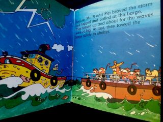 PIP THE TUGBOAT By Edwards Vintage 1970’s Children’s Picture Storytime Book 4