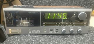 Vtg Sears Lxi Stereo Series Am/fm Clock Radio Cassette Player Alarm Radio 24288