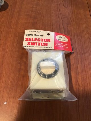 Radio Shack Realistic Stereo Selector Switch For Speakers 40 - 130.  In Package