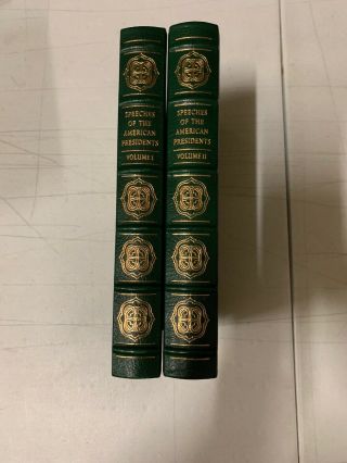 Easton Press Speeches Of The American Presidents 2 Volume Leather Bound Book Set