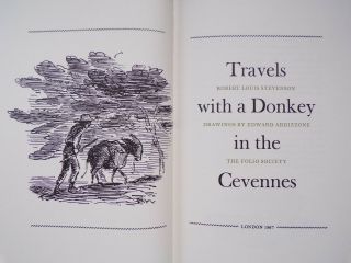 Robert Louis Stevenson Travels With A Donkey Folio Society With Slipcase 5