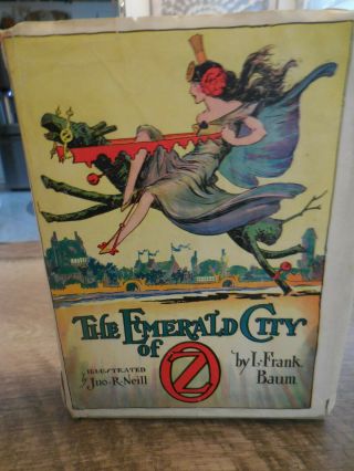 The Emerald City Of Oz Frank Baum John Neill Reily & Lee 1910 With Jacket