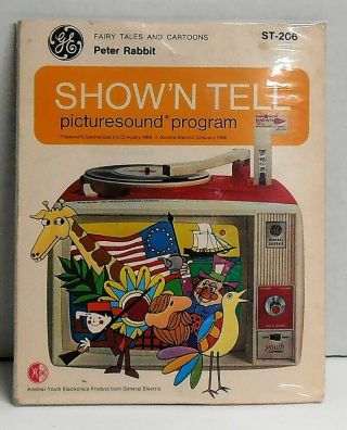 Vintage 1969 General Electric Peter Rabbit Show N Tell Record & Filmstrip St - 206