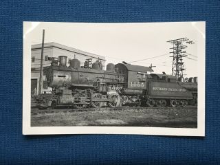 Southern Pacific Lines Railroad Locomotive No.  1155 Vintage Photo