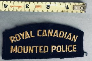 Vintage Royal Mounted Canadian Police Patch Canada Gendarmerie