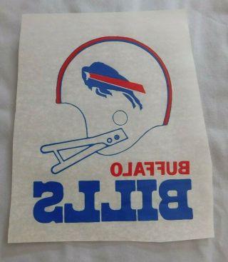 Vintage Buffalo Bills Football Helmet Iron On T - Shirt Decal