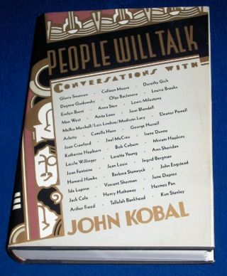 People Will Talk Kobal 1986 Movie Star Interviews Joan Crawford Gloria Swanson,