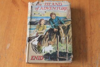 The Island Of Adventure By Enid Blyton 1st Edition,  Part Dust Jacket1944 Macmil