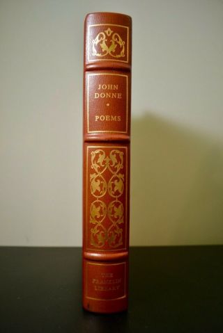 JOHN DONNE POEMS,  Franklin Library,  Leather Bound Book, 3
