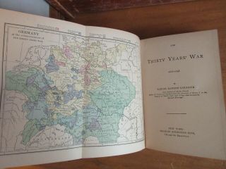 Old THIRTY YEARS ' WAR 1618 - 1648 History Book 1880 ' s GERMANY HOLY ROMAN EMPIRE, 2