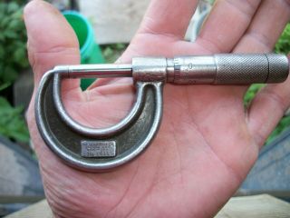Vintage Lufkin Rule Co.  Micrometer No1911,  Saginaw Us Machinist Tools