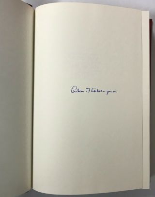 Signed/1st Edition Arthur M.  Schlesinger The Cycles Of American History 1986