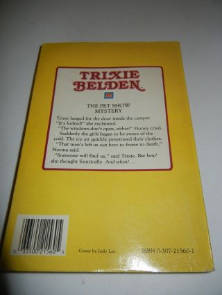 Vintage Trixie Belden THE PET SHOW MYSTERY Katherine Kenny PB 37 2