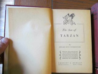 Tarzan of the Apes Burroughs Son Beasts 1917 4 titles old vintage books 5