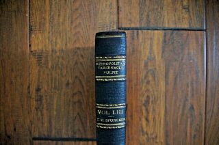 1907 C H Spurgeon Metropolitan Tabernacle Pulpit Sermons - Fine Half Leather