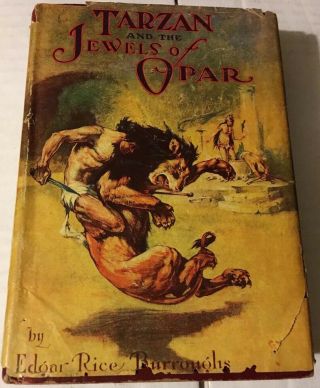 Tarzan And The Jewels Of Opar 1918 Grosset Hcdj Edgar Rice Burroughs