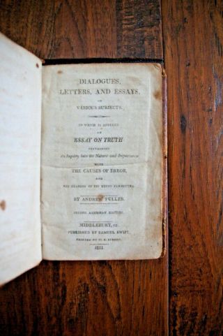 1811 Andrew Fuller Dialogues Letters And Essays On Various Subjects Baptist
