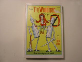 The Tin Woodman Of Oz,  L Frank Baum,  White Spine Softcover,  1970s