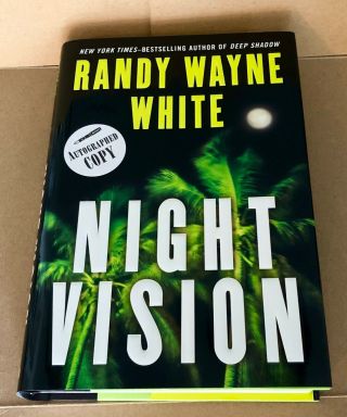 Night Vision Randy Wayne White Signed First Printing Hardcover/dj Doc Ford Like